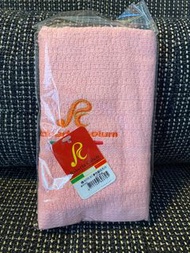 Roberta Colum 粉紅色 素色緹花毛巾 洗澡巾 包髮巾