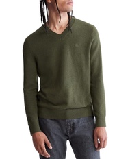 Calvin Klein mens Merino Wool Blend V-neck Sweater