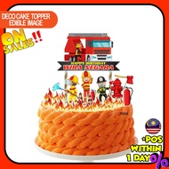 [CUSTOM NAME] Happy Birthday Cake Topper Bomba Decoration Set Party Accessories Banner Hiasan Kek De