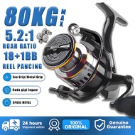 Original Iron Fishing Reel HE500-7000 80KG Strong Fishing Reel Power Handle 5.2:1 Spinning Reel