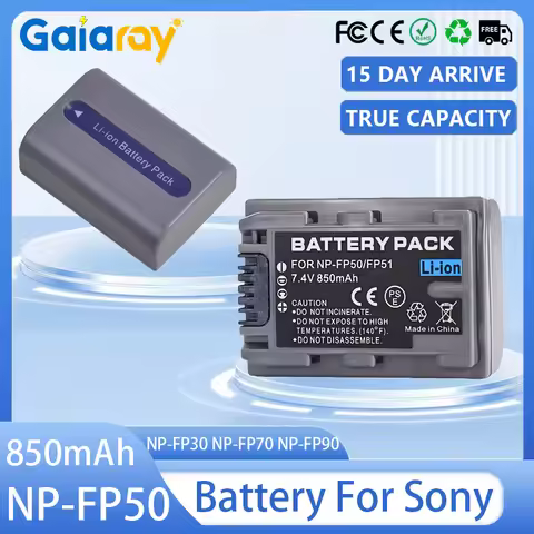 NP-FP50 Camera Battery 850mAh NP-FP30 NP-FP70 Rechargeable Battery for Sony NP-FP60 NP-FP71 NP-FP90 