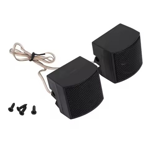 1 Pair 500w 91dB Universal Car Tweeter Audio High Frequency Speaker Loud Sound Black 12V Accessories