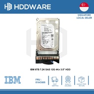 IBM 6TB 7.2K SAS 12G 4Kn 3.5" HDD // 01EJ070 // 01AC605 // 01EJ072
