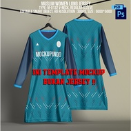 Mockup Muslimah Jersey | Mockup Jersey Muslimah | Muslimah Jersey PSD