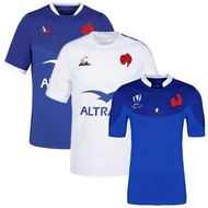 High sales embroidery rugby 2021 France Rugby Jersey Home Away League Shirt France Rugby Jerseys Shirts Shorts 2019 RWC S-5XL