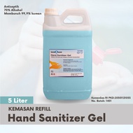 HAND SANITIZER GEL 5LITER IZIN KEMENKES REFILL KUALITAS PREMIUM MURAH SELALU READY STOCK