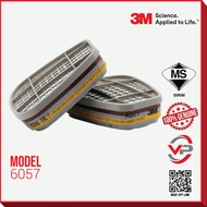 3M™ 6057 ABE1 Organic Vapour Acid Gas Cartridge SIRIM DOSH COMPATIBLE 6003 USE WITH 6100 6200 6300 6