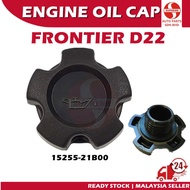 S2U Engine Oil Cap Nissan Frontier D22 4WD 15255-21B00 Penutup Minyak Hitam Kereta 4x4