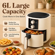 [SG STOCK] 6L Extra Large Air Fryer Family Size Airfryer for Singapore Homes