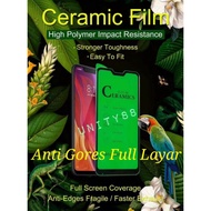 LAYAR Anti-Scratch oppo A54 2021 A3s A5s K3 Ceramic Film Full Screen Anti-shock Screen Protector A3 