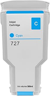 Compatible for HP 727XL Cyan 300ML Replacement for HP 727 F9J76A 727C for HP DesignJet T920 T930 T15