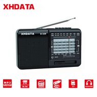 XHDATA D-328 Radio di động AM FM SW 12 Bands Pocket Radio với DSP/MP3 Music Player và TF Card Slot U
