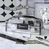 clear pencil case pen holder desktop organiser Ins Style Large Capacity Transparent Pencil Case Spec