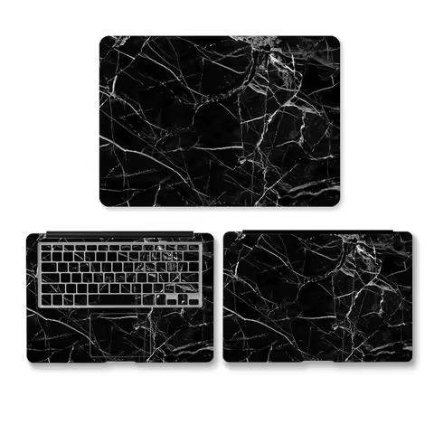 Three sides Marble Grain Decal Laptop Sticker For MacBook Pro Retina 2018 Air 13 15 12 11 inch keybo