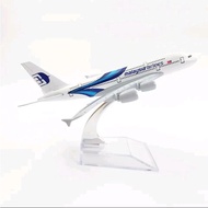 CODE C Miniature diecase Airplane Malaysia Airlines 20 cm With Wheels A380 Toy Toys