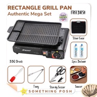 【hot Sales♡】 Samgyupsal Authentic l BBQ Rectangle Grill Pan with Portable Butane Stove