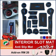 Perodua New Axia 2023 Interior Slot Mat Car Anti Slip Mat Accessories Aksesori Kereta Asesori Baru 2