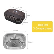 SUNLIGHT HOME Di Động Hộp Cơm Inox 304 Dã Ngoại Bento Hộp Bảo Quản Thực Phẩm Làm Nóng Bằng Lò Vi Són