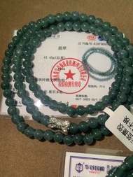 ⭕️必買⭕️天然危地馬拉a貨翡翠玉石手鏈珠串附證書