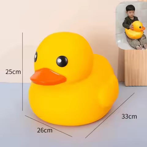 Floating Giant Soft Rubber Duck 10.2/12.9/17.7 Inch Relaxing Big Rubber Yellow Duck Waterproof Home 