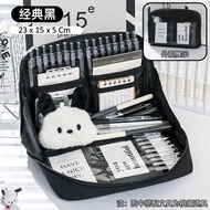 Kotak Pensil Pencil Case Tas Pena Tempat Tempat Alat Tulis 90° Kapasitas Besar Pembukaan Besar Anti 
