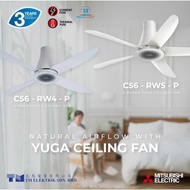 Mitsubishi 56" 5 Speed Ceiling Fan with Remote Control C56-RW4-P