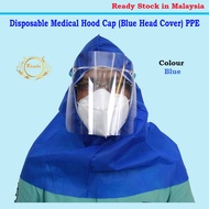 Disposable Medical Hood Cap (Blue Head cover) READY STOCK PPE