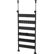 【Direct from Japan】Yamazen RTK-30(BK) Tension Kitchen Rack, Width 12.4 x Depth 2.6 x Height 28.3 - 4
