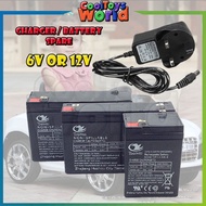 ✯Rechargeable battery 6V4.5AH7AH OR 12V4.5AH5AH7AH and charger 6V12V children s electric car stroller battery charger☬