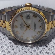ROLEX 16233 DATEJUST 18K GOLD/SS WATCH