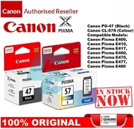 CANON Pixma Catridge 47 57s 57 -  | Color Black Combo | Canon PG-47 / CL-57s / CL-57 | E400/E460/E47