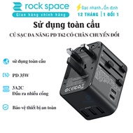 Genuine Rockspace T62 35W PD multi-function fast charger with conversion pin –