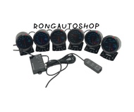 Defi BF-248ST OBD2 ชุด6ตัว 128สี มีกล่องรีโมท. เกจ+กล่องคอนโทรลOBD+รีโมท+ สำหรับรถยนต์ทุกรุ่น ไฟสว่า