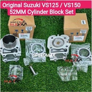 Suzuki 52mm VS125 VS150 Cylinder Block Set + Piston + Ring Kit Motorcycle Motosikal Racing Parts Mod
