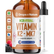 (ffxpiu) Vitamin K2 MK7 Liquid plement – Pure K2MK7 Menaquinone-7 (100 mcg) – Vegan Non-GMO & Fast-A