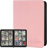 9 Pockets Card Binder,Premium Zip Trading Card Binder,540 Double Sided Pocket PU Collection Binder, 
