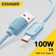Essager 100W Usb To Type C Cable Fast Charging Cord For huawei Oppo 7A Data Cable