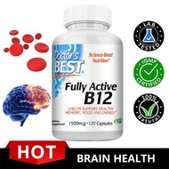 Doctor's Best Fully Active B12 1500 mcg, Supports Energy, Mood, Circulation, Non-GMO, Vegan