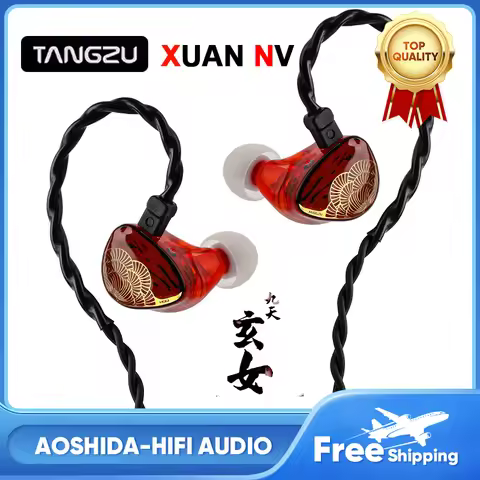 TANGZU x HBB XUAN NV IEM Earphone 10mm Ceramic & 8mm PU+ LCP Dynamic Driver Units In-ear Monitors He
