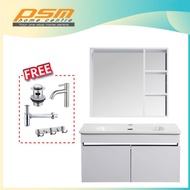 Stainless Steel Water Proof 80CM Large White Colour Bathroom Basin Cabinet Combo