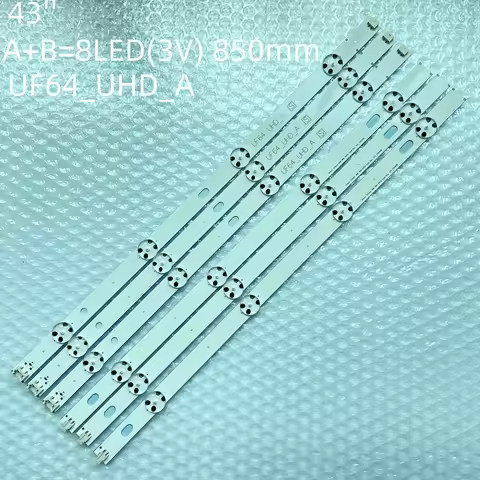 850mm LED Bands For TV 43LH609V 43LH630V 43LH640V 43LH6420 LED Bars Backlight Strip Line Ruler Direc