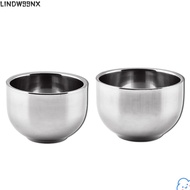 LINDW99NX Espresso Coffee Cup, Smooth Double Layer Stainless Steel Cup, 100/150 ML Thicken Beer Cup