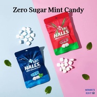 [HALLS] Zero Sugar Candy 15.4g | Mint / Watermelon | 5 Packs / 10 Packs