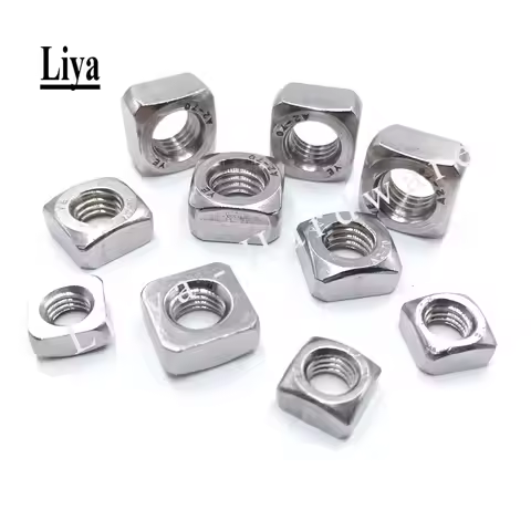 5-50Pcs DIN557 M3 M4 M5 M6 M8 M10 M12 304 Stainless Steel Square Nuts