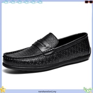 THE FLEXX Men's Leather Slip-On Moccasin Shoes -TF7240-HJ1-82-D.TAN