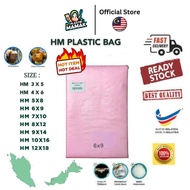 【Plastikmamak】HM transparent plastic bag / plastik beg / plastik bungkus 5x8 6x9 7x10 8x10 8x12 9x14