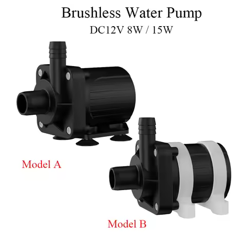 12V 8W15W Micro Brushless Water Pump Waterproof Circulating Filter Water Pump for Fountain Aquarium,