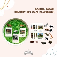 ByJuna Ocean World Sensory Playkit / Dinosaur / Sensory Bin / FREE / Flash Card / Matching / Pretend