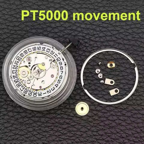 NEW PT5000 Automatic Movement 25 Jewels Self-winding Mechanical Watch Movement 28800bhp For ETA2824 