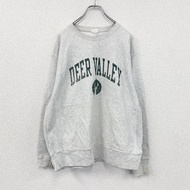 Champion Reverse Weave 運動衫/運動鞋，針織標籤，復刻版，淺灰色，XL 碼，古著